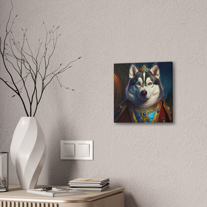 Siberian Husky Renaissance Pet Portrait on Canvas, wall art, wall print, dog portrait, dog art
