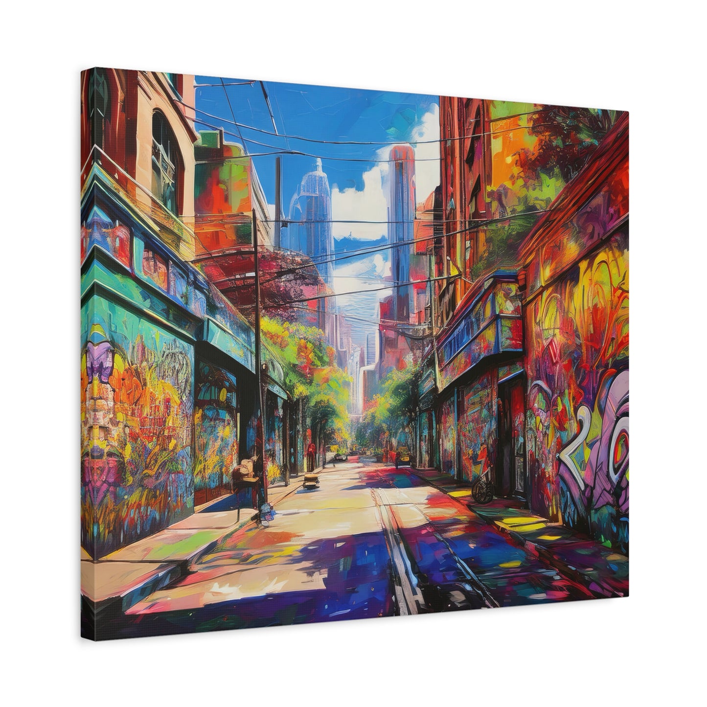 Melbourne Street Graffiti Australia on Canvas | Style 2 | Wall Art | Wall Print