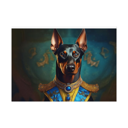 Doberman Pinscher Renaissance  Dog Pet Portrait Print | Wall Art | Wall Print | Dog Art