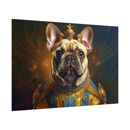 French Bulldog Renaissance Portrait Art Print, Wall Decor Gift, Animal Lover Home Decor, Dog Wall Art