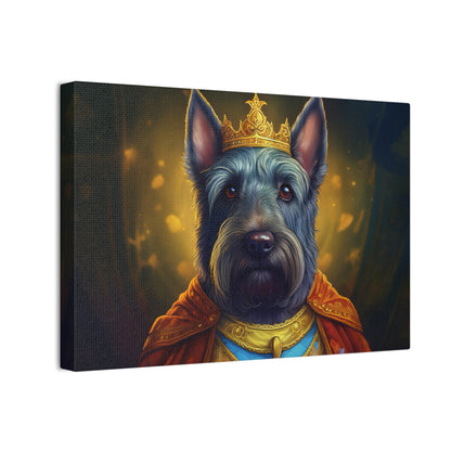 Scottish Terrier Renaissance Pet Portrait on Canvas | Wall art, wall print, dog portrait, dog art