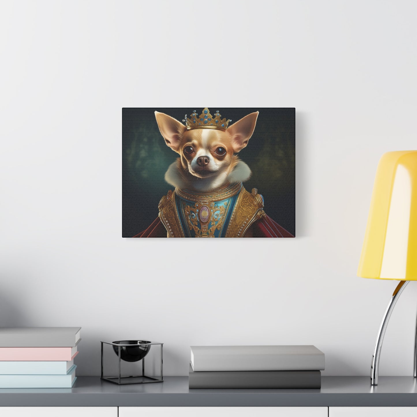 Chihuahua Renaissance Pet Portrait on Canvas | Wall art | Wall print | Dog art