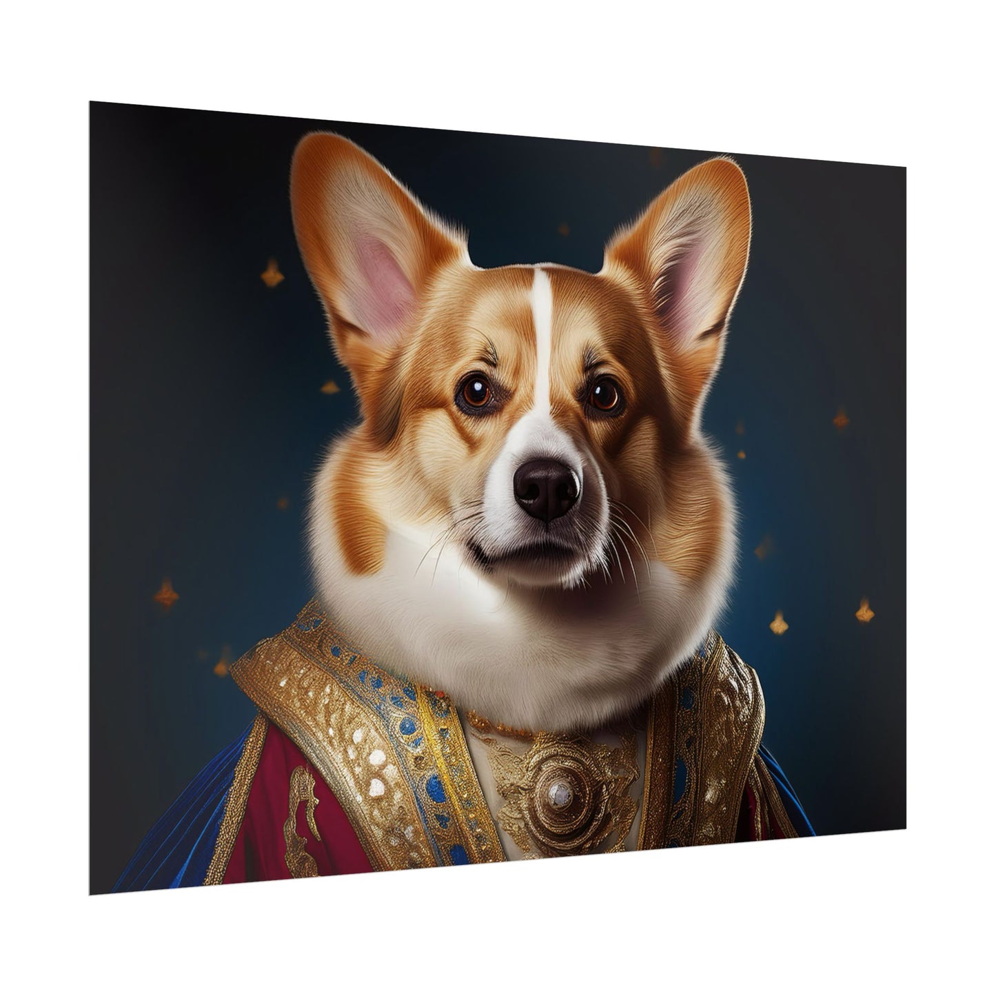Pembroke Welsh Corgi Renaissance Pet Portrait Print | Wall Art | Wall Print | Dog Art
