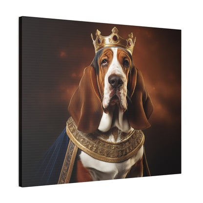 Basset Hound Renaissance Pet Portrait on Canvas | Wall art | wall print | Dog Art