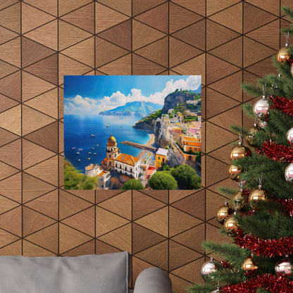 Amalfi Coast Italy Coastal Print | Style 3 | Wall Art | Wall Print