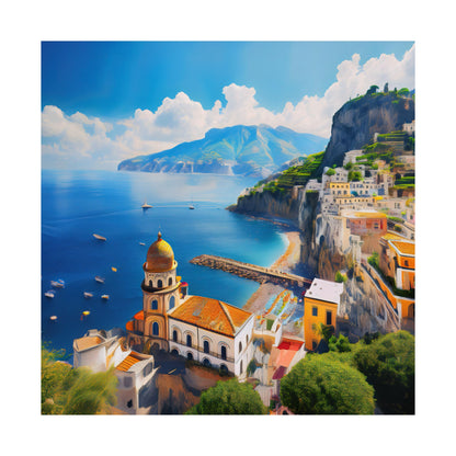 Amalfi Coast Italy Coastal Print | Style 3 | Wall Art | Wall Print