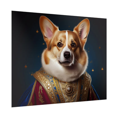 Pembroke Welsh Corgi Renaissance Pet Portrait Print | Wall Art | Wall Print | Dog Art