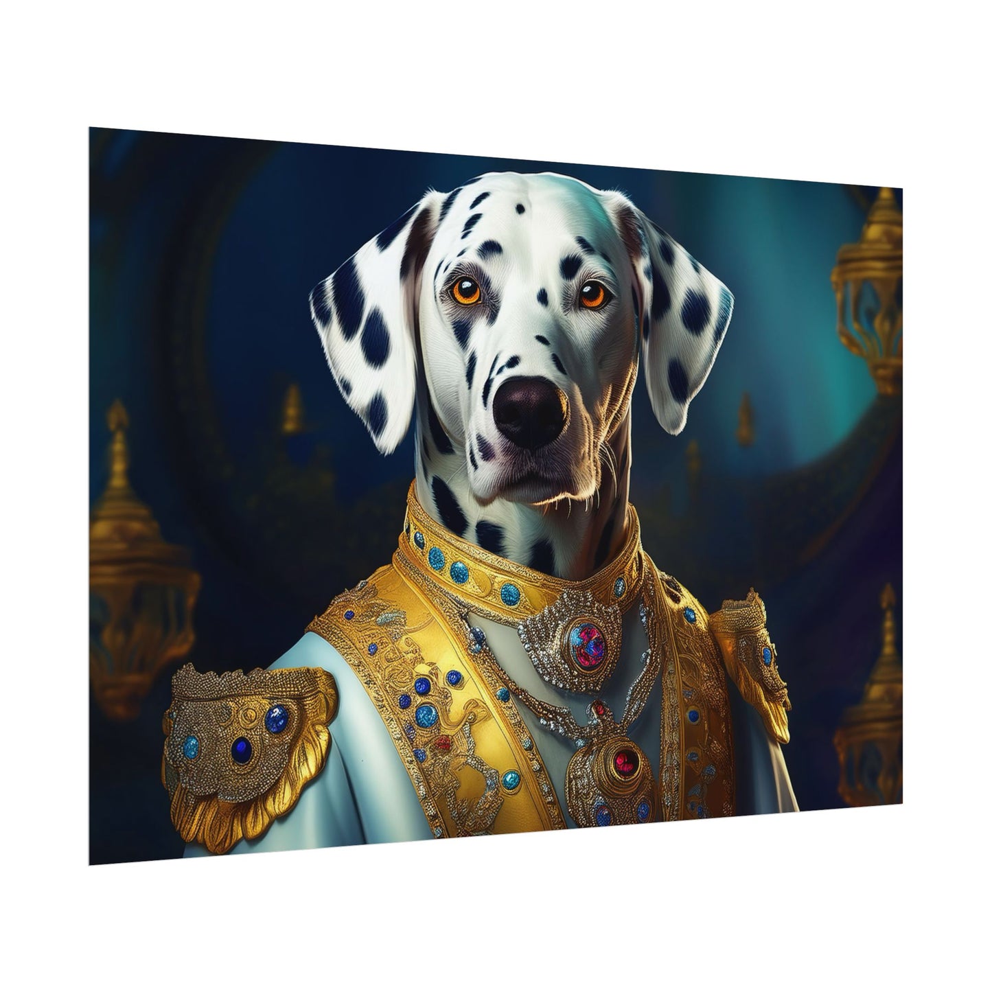 Dalmation Dog Renaissance Pet Portrait Wall Print | Art Print | Wall Art | Dog Art