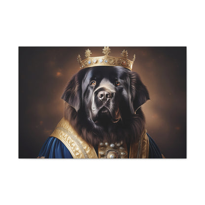 Newfoundland Renaissance Pet Portrait on Canvas | wall art | wall print