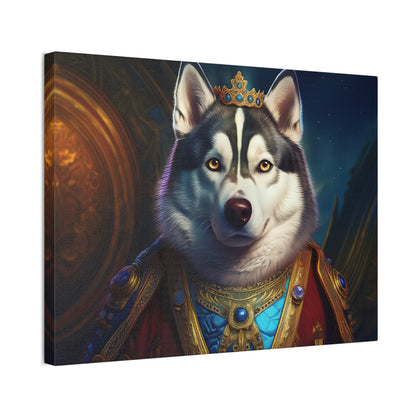 Siberian Husky Renaissance Pet Portrait on Canvas, wall art, wall print, dog portrait, dog art