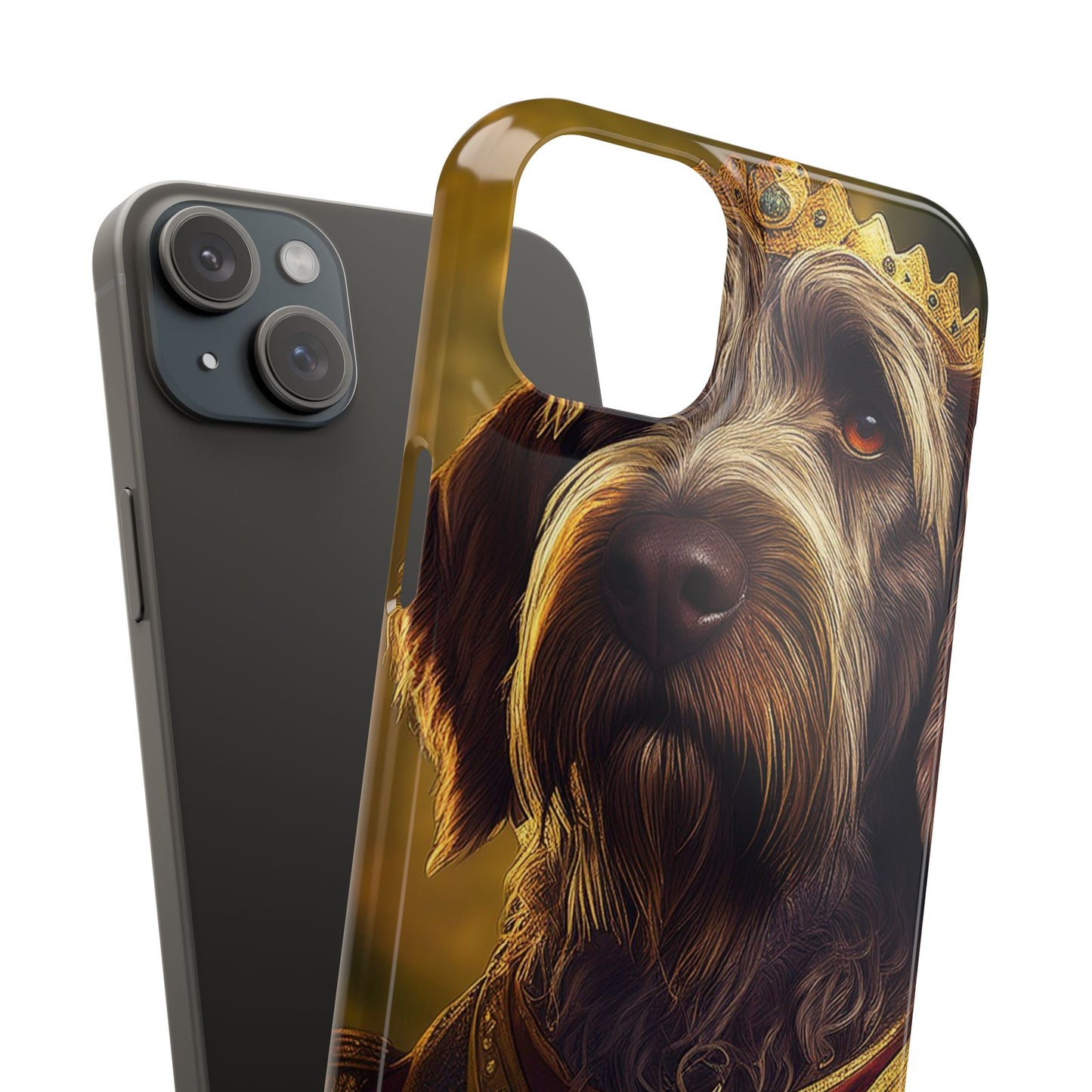 Wirehaired Pointing Griffon Renassaince Dog Portrait Slim Phone Case