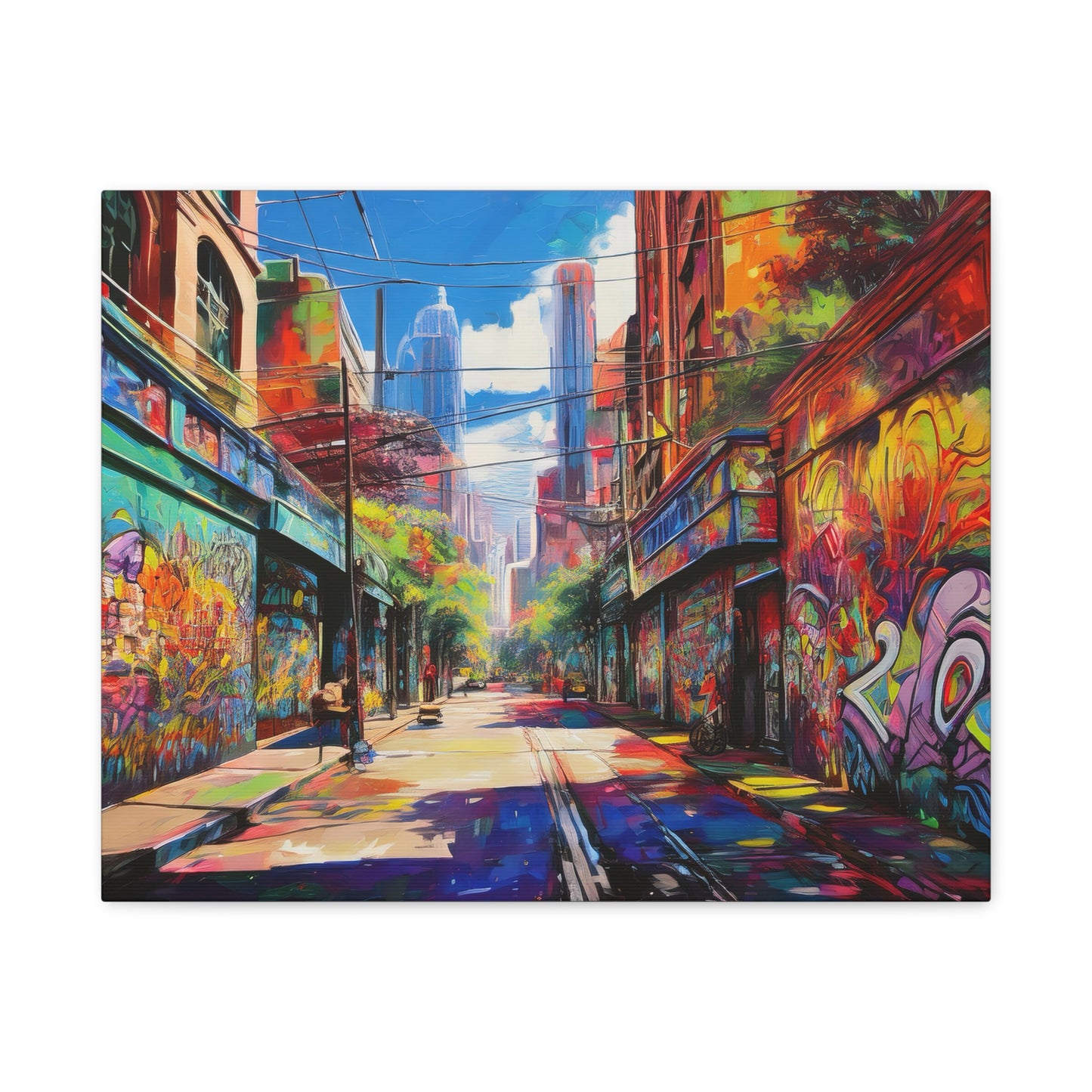 Melbourne Street Graffiti Australia on Canvas | Style 2 | Wall Art | Wall Print