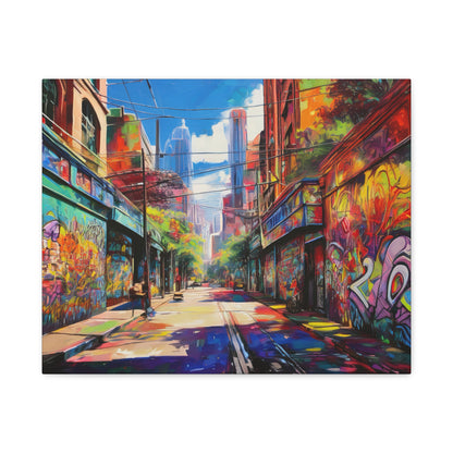 Melbourne Street Graffiti Australia on Canvas | Style 2 | Wall Art | Wall Print