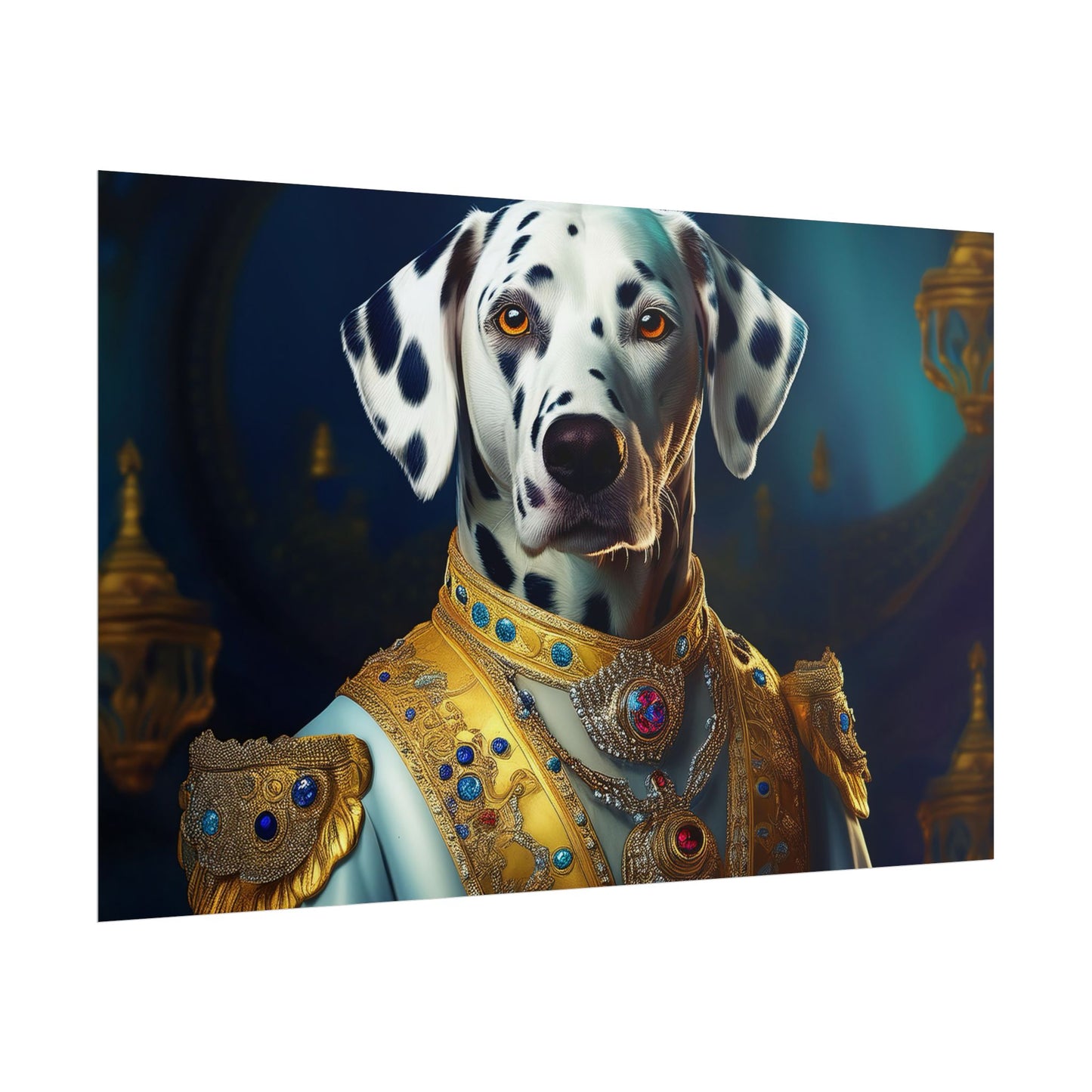 Dalmation Dog Renaissance Pet Portrait Wall Print | Art Print | Wall Art | Dog Art
