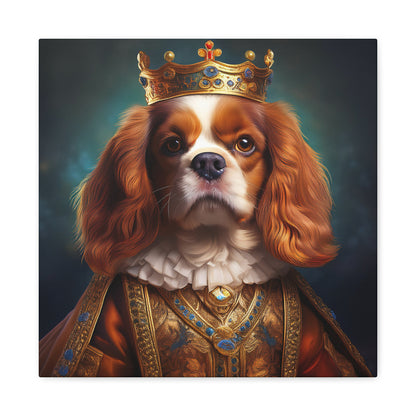 Cavalier King Charles Spaniel Renaissance Pet Portrait on Canvas | Wall art | wall print