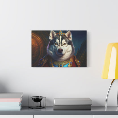 Siberian Husky Renaissance Pet Portrait on Canvas, wall art, wall print, dog portrait, dog art