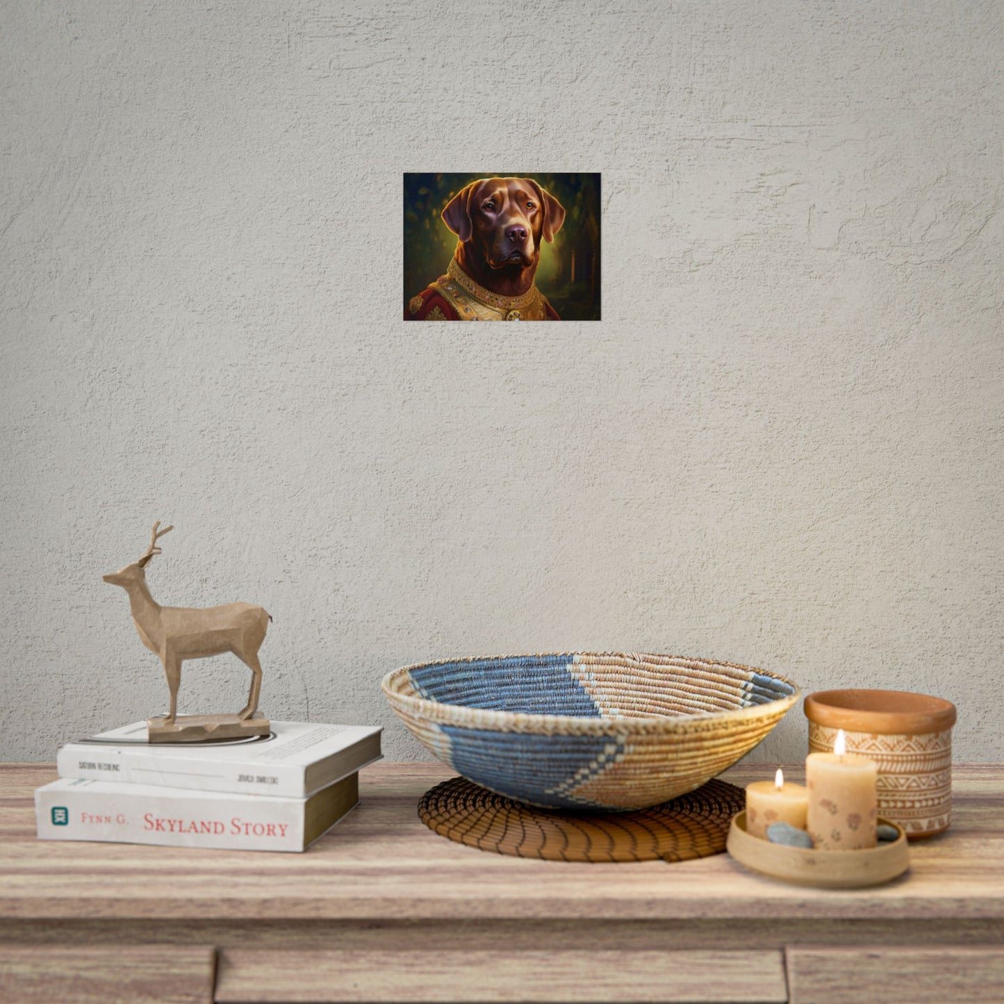 Chesapeake Bay Retriever Dog Renaissance Pet Portrait Print, Animal Lover print, Dog Wall Art, wall print, wall art