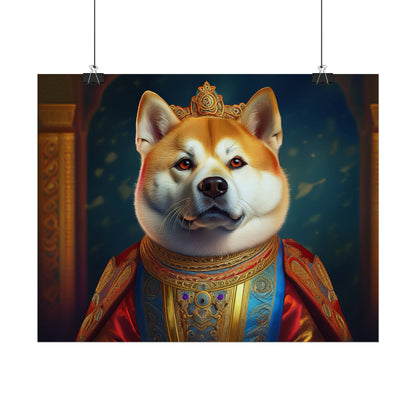 Shiba Dog Renaissance Portrait Print,  Art Print, Wall Decor Gift, Animal Lover Home Decor, wall prints, wall art