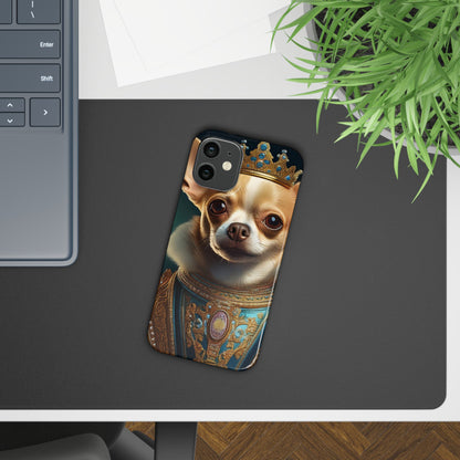 Chihuahua Renassaince Dog Portrait Slim Phone Case