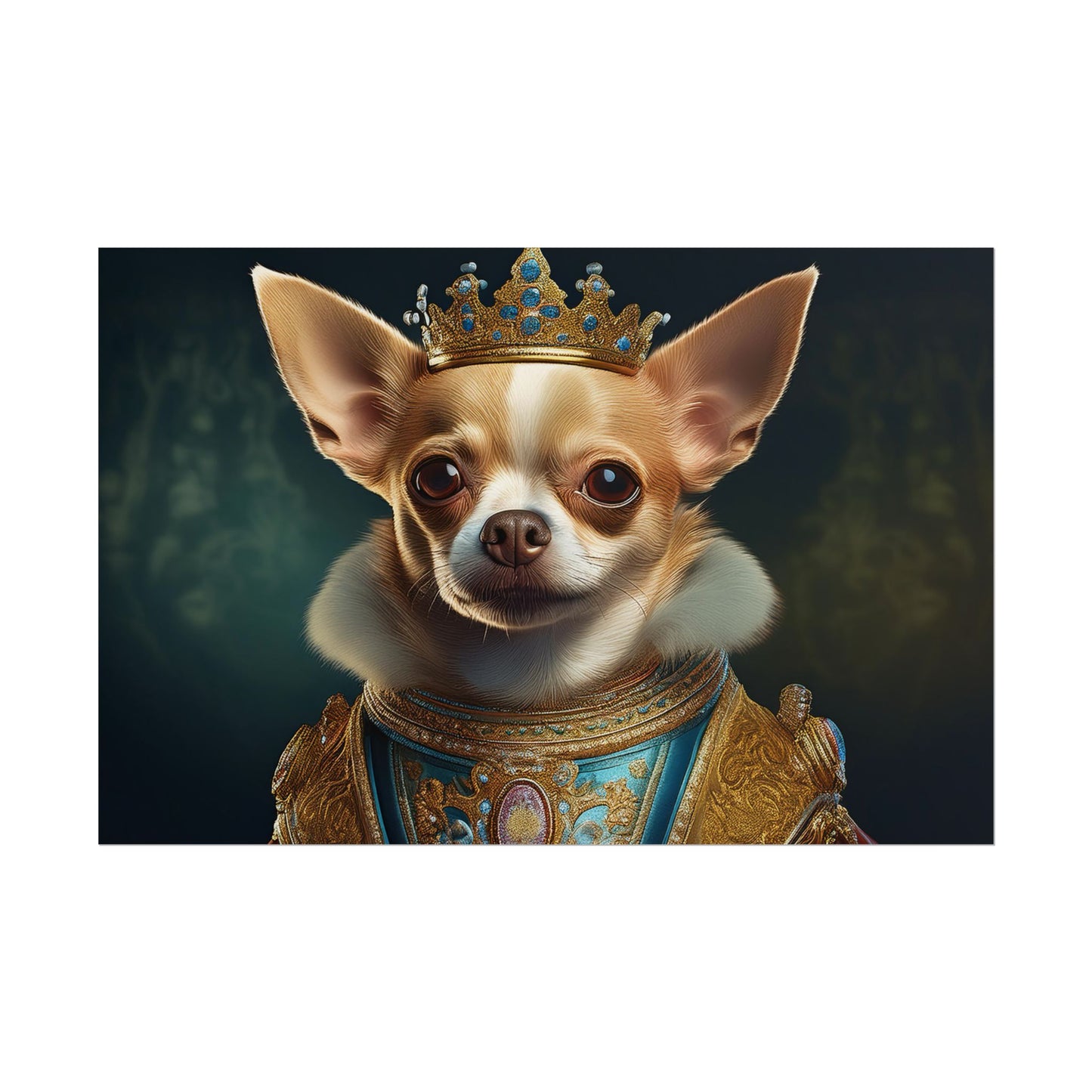 Chihuahua Dog Renaissance Pet Portrait Print | Wall print | Wall art