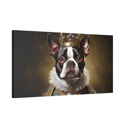 Boston Terrier Renaissance Pet Portrait on Canvas, wall print, wall art, dog portrait, dog art