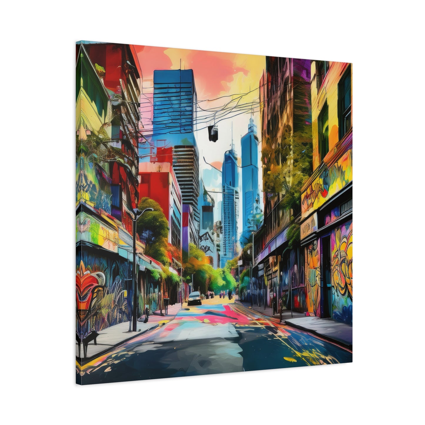 Melbourne Street Graffiti Australia Canvas Art | Style 1 | Wall Art | Wall Print
