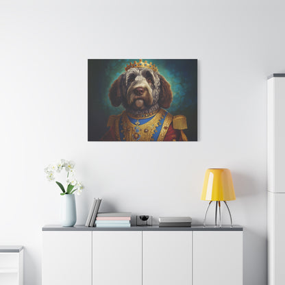 Portuguese Water Dog Renaissance Pet Portrait on Canvas | wall art | wall print