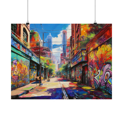 Melbourne Street Graffiti Australia Print | Style 2 | Wall Art | Wall Print