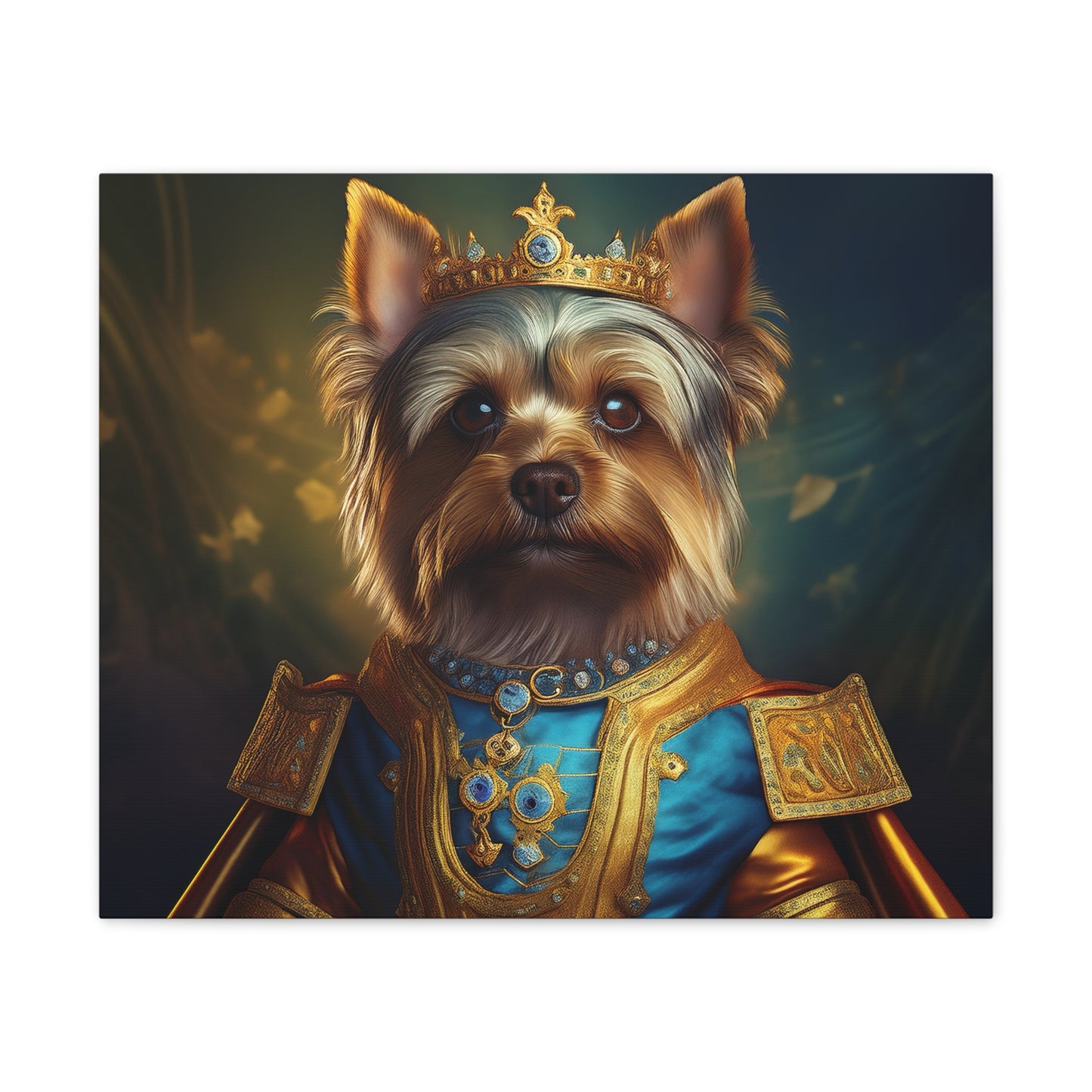 Yorkshire Terrier Renaissance Pet Portrait on Canvas | Wall Art | Wall Print | Dog Art