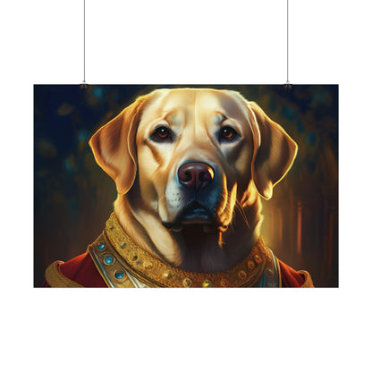 Labrador Retriever Renaissance Pet Portrait Art Print, Wall Decor Gift, Animal Lover Home Decor, Dog Wall Art