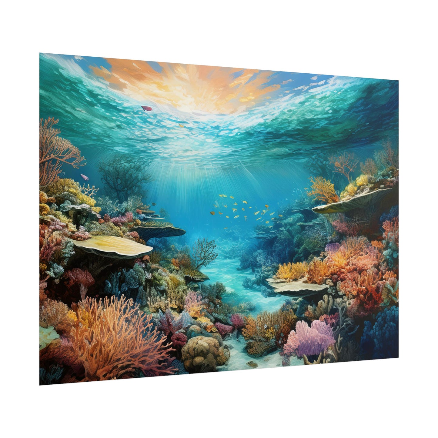 Great Barrier Reef  Australia Coastal Print | Style 2 | Wall Art | Wall Print