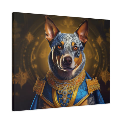 Australian Cattle Dog Renaissance Pet Portrait on Canvas | wall art |  wall print