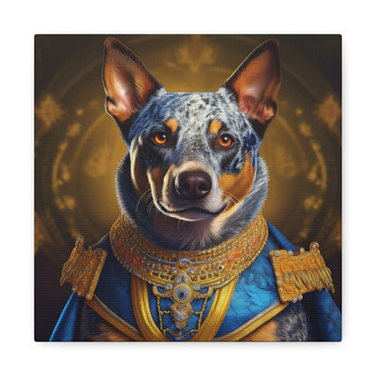 Australian Cattle Dog Renaissance Pet Portrait on Canvas | wall art |  wall print