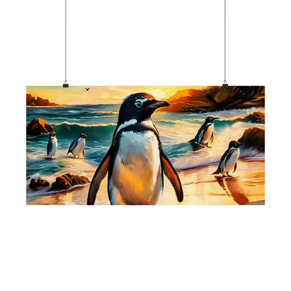 Phillip Island Little Penguins Australia Wall Art | Vibrant Wall Print | Unique Painting Print | Style 3 | Wall Art | Wall Print