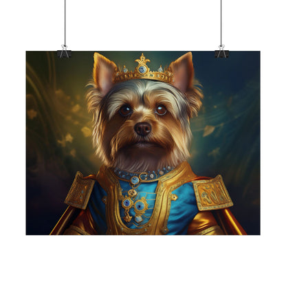 Yorkshire Terrier Dog Renaissance Pet Portrait Print | Wall Art | Wall Print | Dog Art