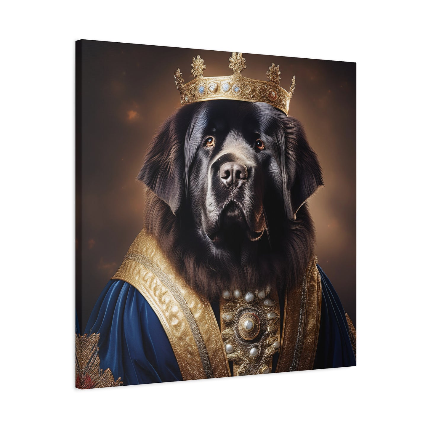 Newfoundland Renaissance Pet Portrait on Canvas | wall art | wall print