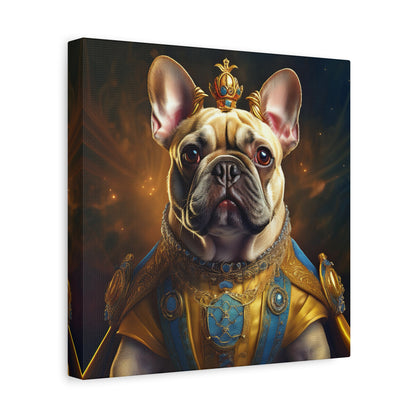 French Bulldog Renaissance Pet Portrait on Canvas | Wall Print | Wall Art | Dog Art