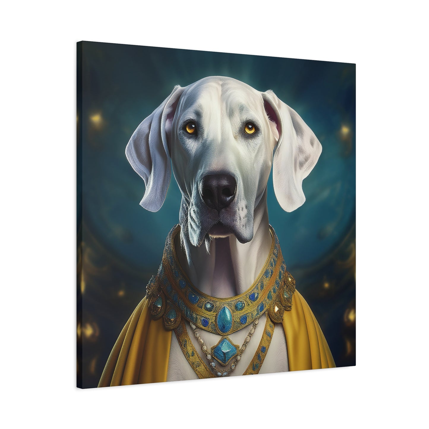 Great Dane Pet Portrait Renaissance - Canvas, wall art, wall print, dog portrait, dog art