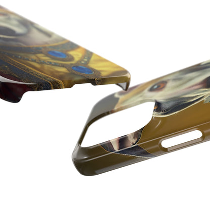 Whippet Renaissance Dog Portrait Slim Phone Case