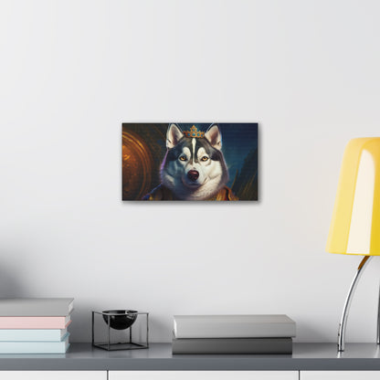 Siberian Husky Renaissance Pet Portrait on Canvas, wall art, wall print, dog portrait, dog art