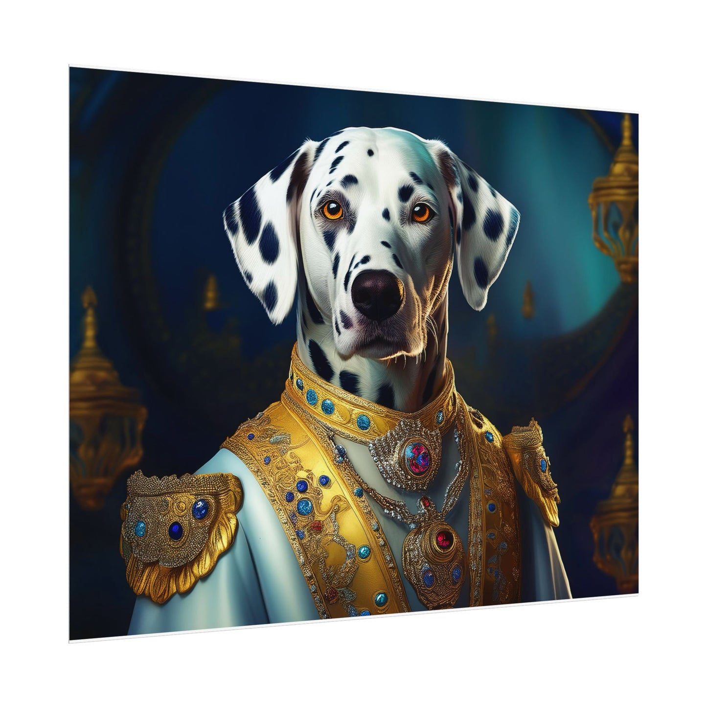 Dalmation Dog Renaissance Pet Portrait Wall Print | Art Print | Wall Art | Dog Art