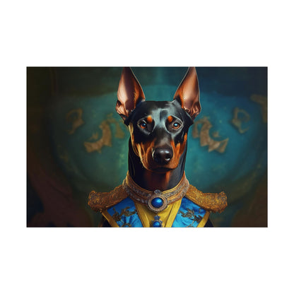 Doberman Pinscher Renaissance  Dog Pet Portrait Print | Wall Art | Wall Print | Dog Art