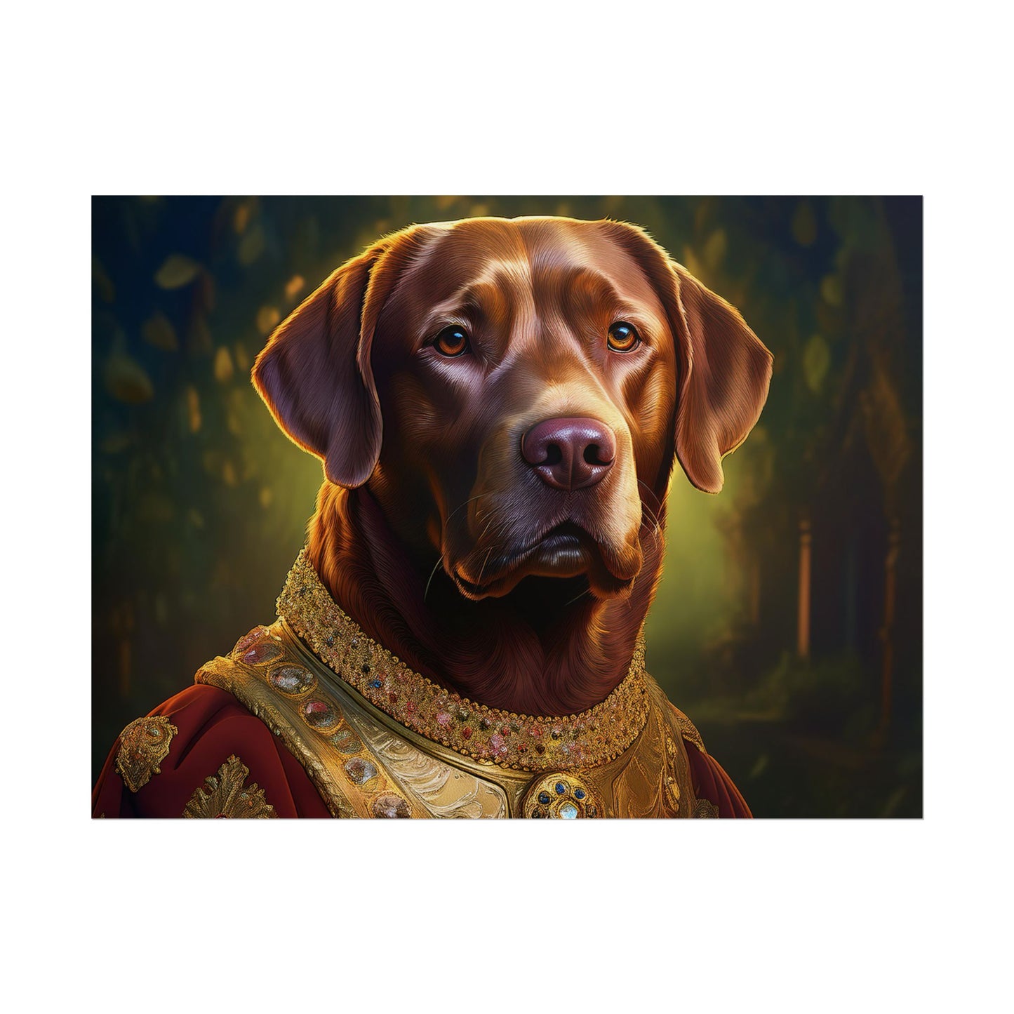 Chesapeake Bay Retriever Dog Renaissance Pet Portrait Print, Animal Lover print, Dog Wall Art, wall print, wall art