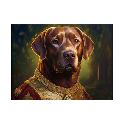 Chesapeake Bay Retriever Dog Renaissance Pet Portrait Print, Animal Lover print, Dog Wall Art, wall print, wall art