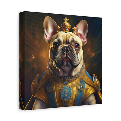 French Bulldog Renaissance Pet Portrait on Canvas | Wall Print | Wall Art | Dog Art