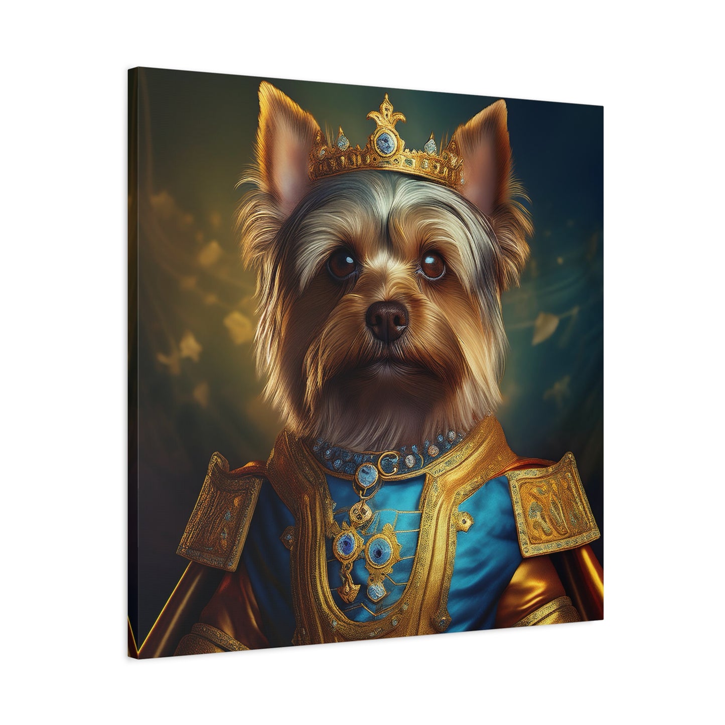 Yorkshire Terrier Renaissance Pet Portrait on Canvas | Wall Art | Wall Print | Dog Art