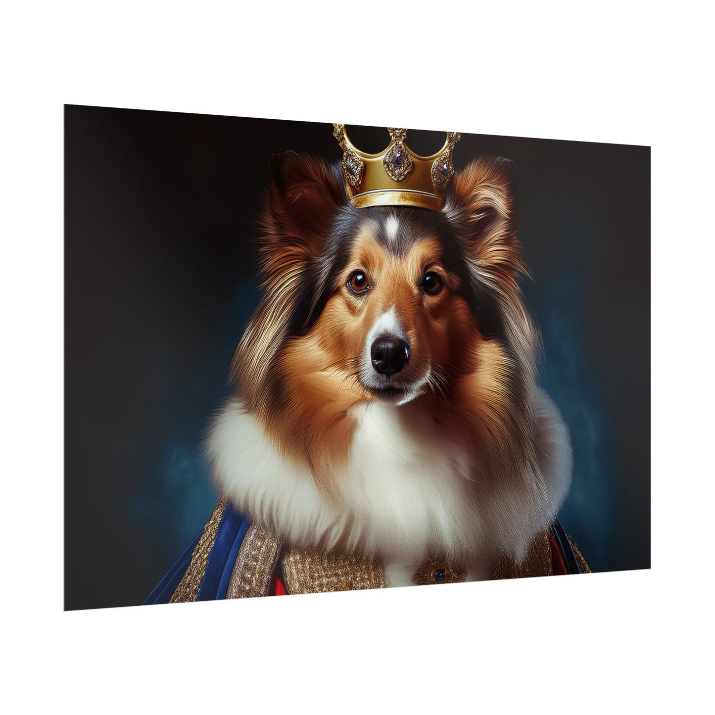 Shetland Sheepdog Renaissance Dog Portrait Art Print, Wall Decor Gift, Animal Lover Home Decor, Dog Wall Art