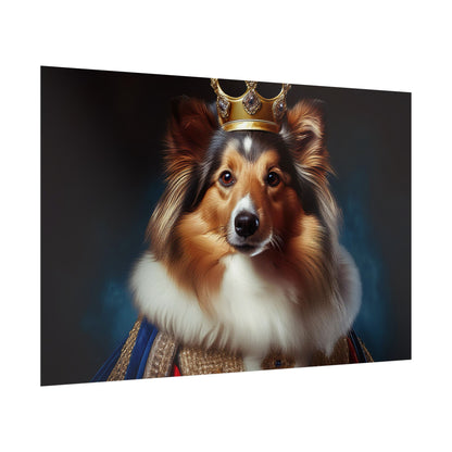 Shetland Sheepdog Renaissance Dog Portrait Art Print, Wall Decor Gift, Animal Lover Home Decor, Dog Wall Art