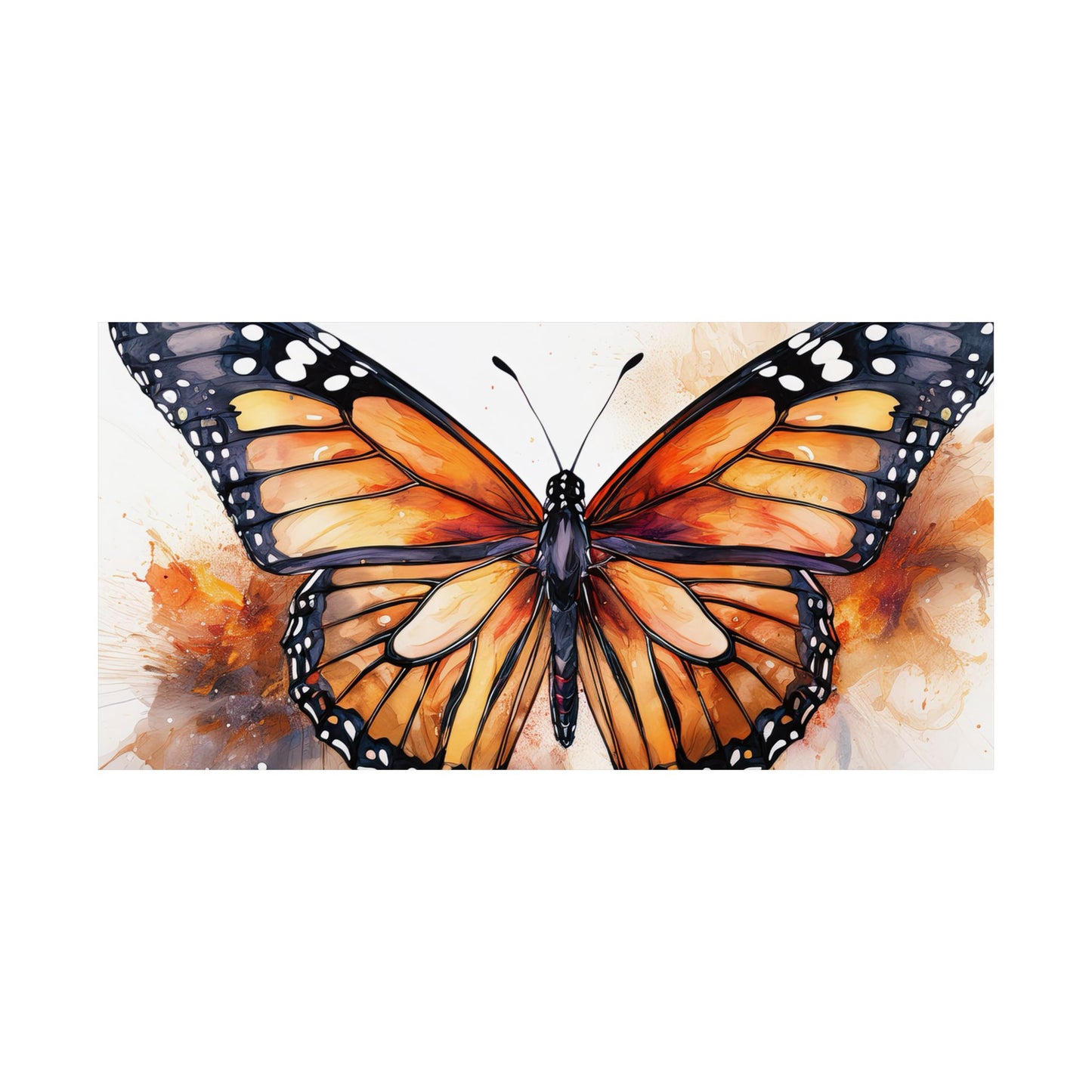 Orange Butterfly Alcohol Ink Wall Art | Butterfly wall art | Wall Art | Wall Print