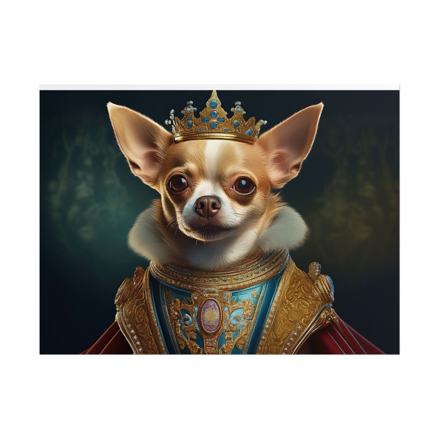 Chihuahua Dog Renaissance Pet Portrait Print | Wall print | Wall art
